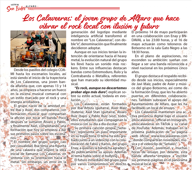 Los Calaveeras en el Escaparate